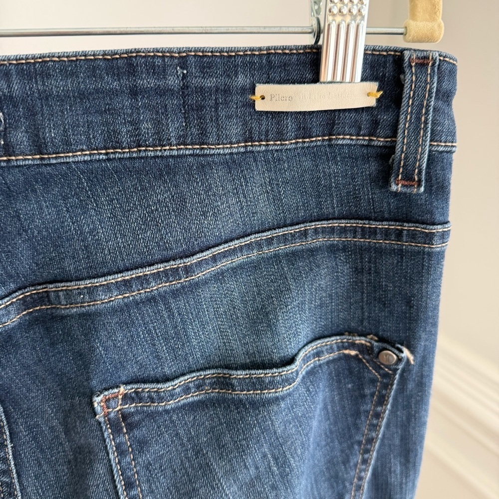 Pilcro Anthropologie High-Rise Flare Wide Leg Jeans - Dark Blue Size 32 - Picture 8 of 8
